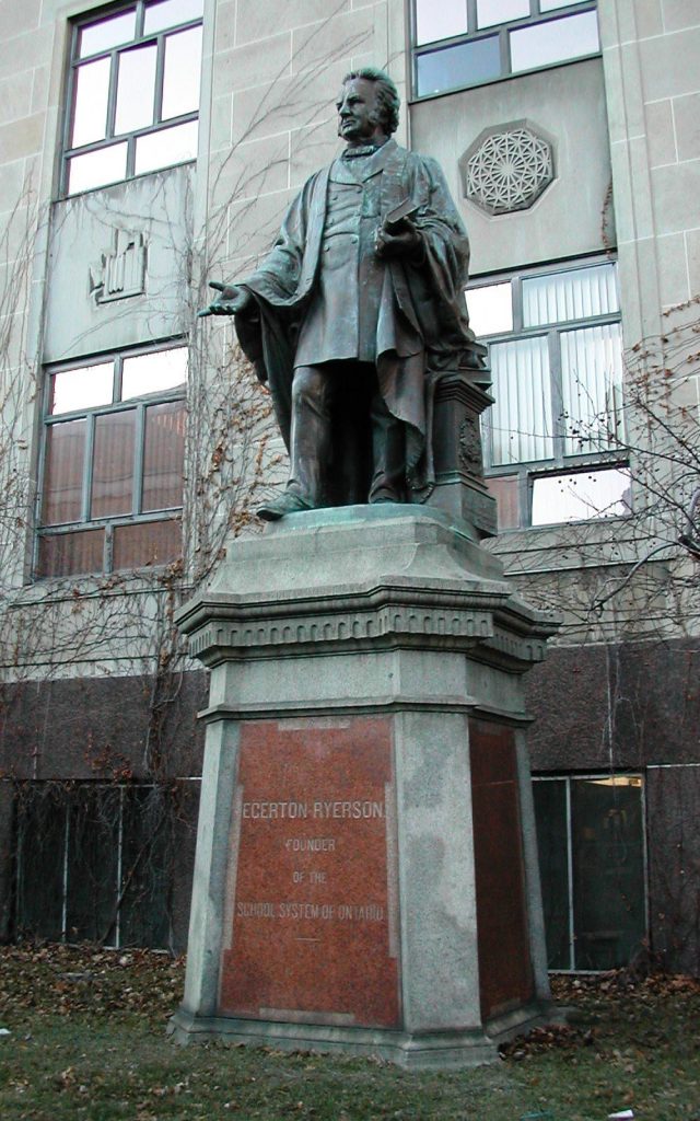 Mass campaign to bring down Egerton Ryerson statue