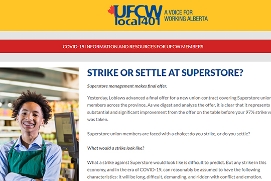 97% of Alberta Superstore workers vote in favour of strike