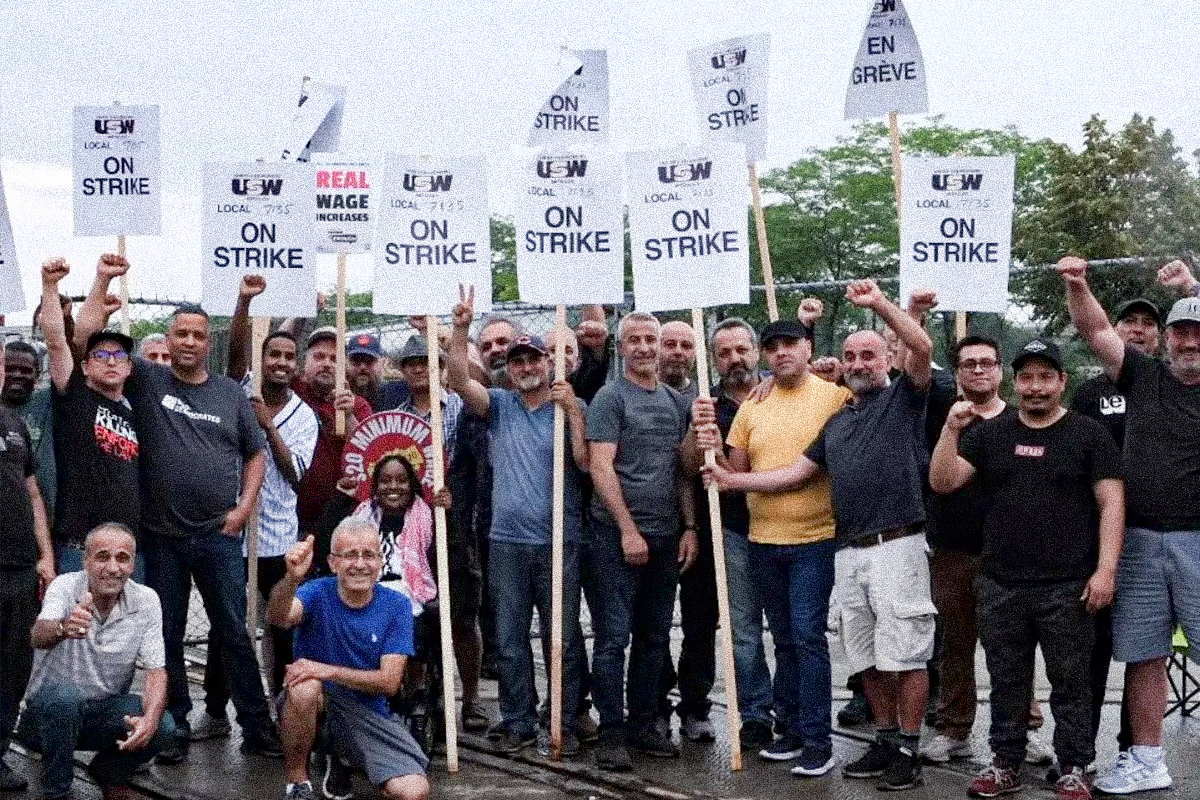 National Steel Car workers strike against wage cuts and hazardous work